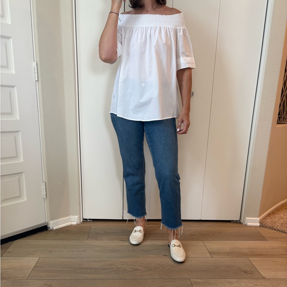 Pinko white cotton blouse